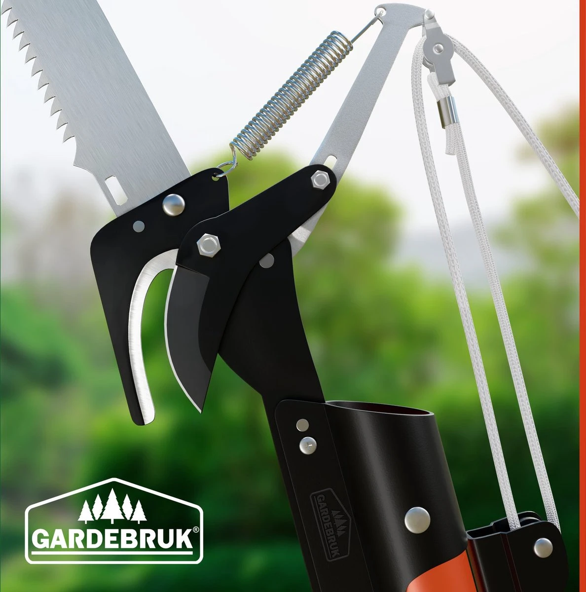 Gardebruk Takkenzaag Telescopisch - 2in1 Zaag & Snoeischaar - Oranje 7 Gardebruk Takkenzaag Telescopisch - 2in1 Zaag & Snoeischaar - Oranje - Afbeelding 7