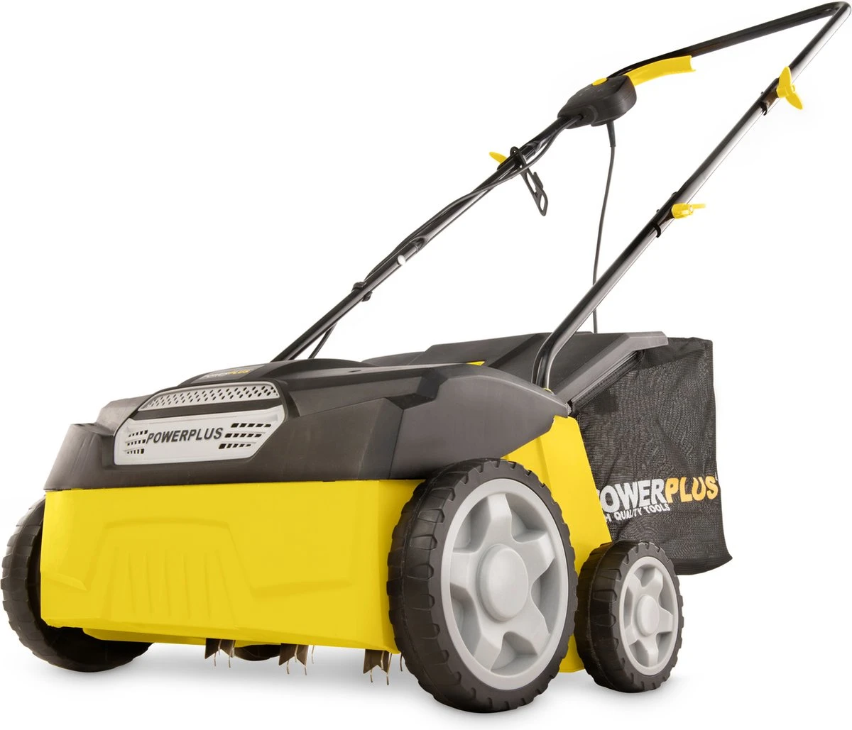 Powerplus POWXG7513 Elektrische Verticuteermachine - Mos Verwijderaar - 1400W - 320mm Maaibreedte - 45L Opvangbak - Incl. Gazonbeluchter/grasbeluchter 1 Powerplus POWXG7513 Elektrische Verticuteermachine - Mos Verwijderaar - 1400W - 320mm Maaibreedte - 45L Opvangbak - Incl. Gazonbeluchter/grasbeluchter