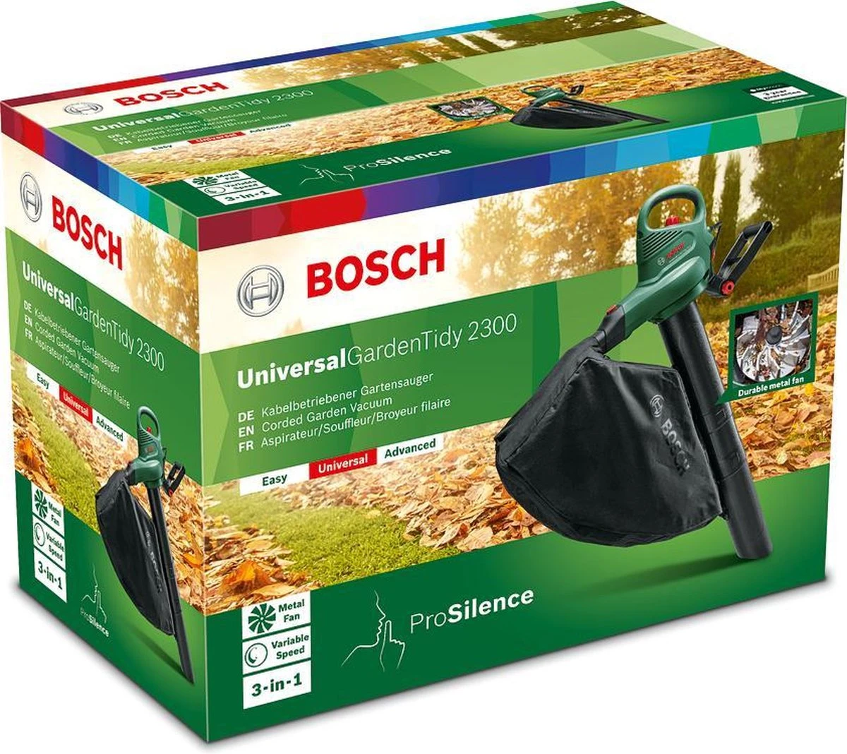 Bosch UniversalGardenTidy 2300 Bladblazer - Op Snoer - 2300 W 9 Bosch UniversalGardenTidy 2300 Bladblazer - Op Snoer - 2300 W - Afbeelding 9