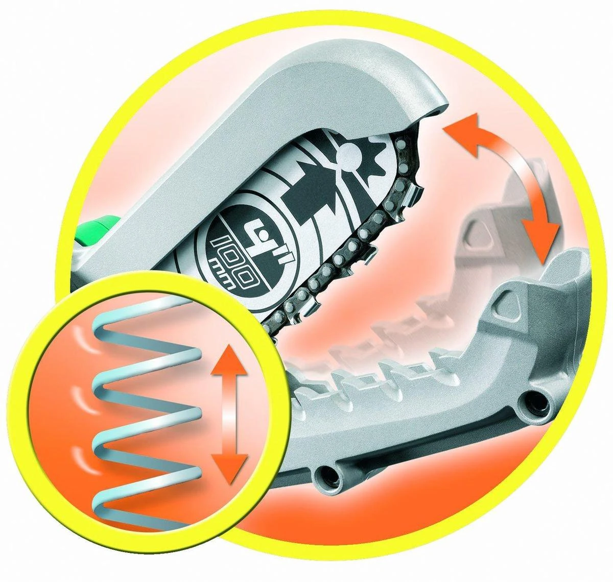 Black & Decker BLACK+DECKER GK1000-QS Alligator Snoeizaag - 550W - 10cm - Gesnoerd 7 Black & Decker BLACK+DECKER GK1000-QS Alligator Snoeizaag - 550W - 10cm - Gesnoerd - Afbeelding 7
