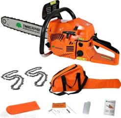 TIMBERPRO - Kettingzaag - 62 Cc - Benzine - Zwaardlengte 50 Cm - Met Transportzak - Met 2e Ketting 13 TIMBERPRO - Kettingzaag - 62 Cc - Benzine - Zwaardlengte 50 Cm - Met Transportzak - Met 2e Ketting -Tuingereedschap Winkel 1200x1165 2