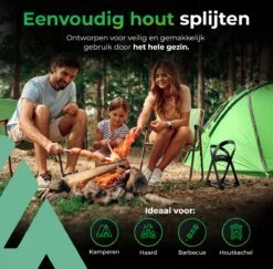 Lighted Lifestyle™| Houtklover Voor Aanmaakhout Incl. Kloofhamer - Houtsplijter - Houtkliever - Snel Haardhout - Gietijzer - Incl. Schroeven -Tuingereedschap Winkel 1200x1179 15