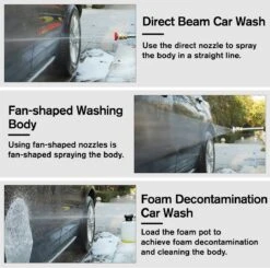 Merkloos Drillpro Elektrische Accu - Hogedrukreiniger - 30Bar - Multifunctioneel Mondstuk - Draagbaar Oplaadbaar Snoerloos - Zwart -Tuingereedschap Winkel 1200x1191 1