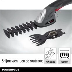 Powerplus POWEG4500 Gras-/Heggenschaar Accu - 7.2V - Snoeien En Knippen - Zwaardlengte 83/120mm - Mesafstand 8mm - Incl. 1,5Ah Accu En Lader - Haagschaar Voor Tuinonderhoud -Tuingereedschap Winkel 1200x1200 210