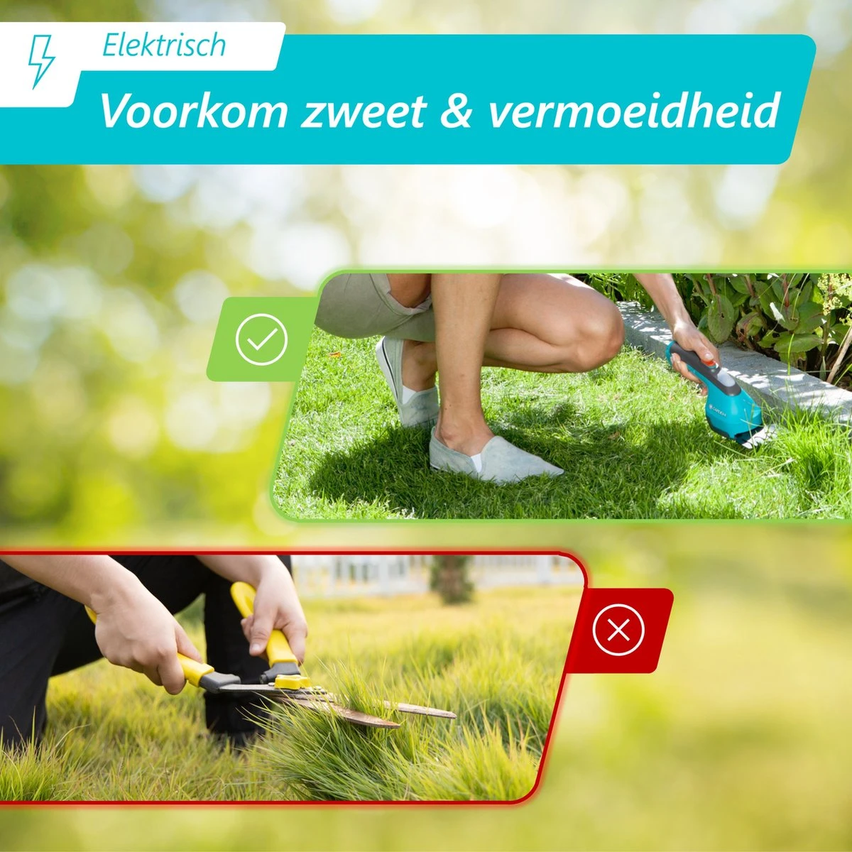 GARDENA AccuCut Li - Grasschaar - 8 Cm Maaibreedte 3 GARDENA AccuCut Li - Grasschaar - 8 Cm Maaibreedte - Afbeelding 3