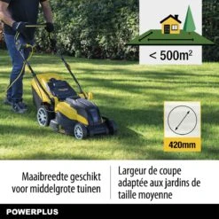 Powerplus POWXG6281 Elektrische Grasmaaier - Grasmachine Voor Middelgrote En Grote Tuin - 2000W - Maaibreedte 420mm - Verstelbare Maaihoogte - Mulching Functie - Incl. 40L Opvangbak 11 Powerplus POWXG6281 Elektrische Grasmaaier - Grasmachine Voor Middelgrote En Grote Tuin - 2000W - Maaibreedte 420mm - Verstelbare Maaihoogte - Mulching Functie - Incl. 40L Opvangbak -Tuingereedschap Winkel 1200x1200 282