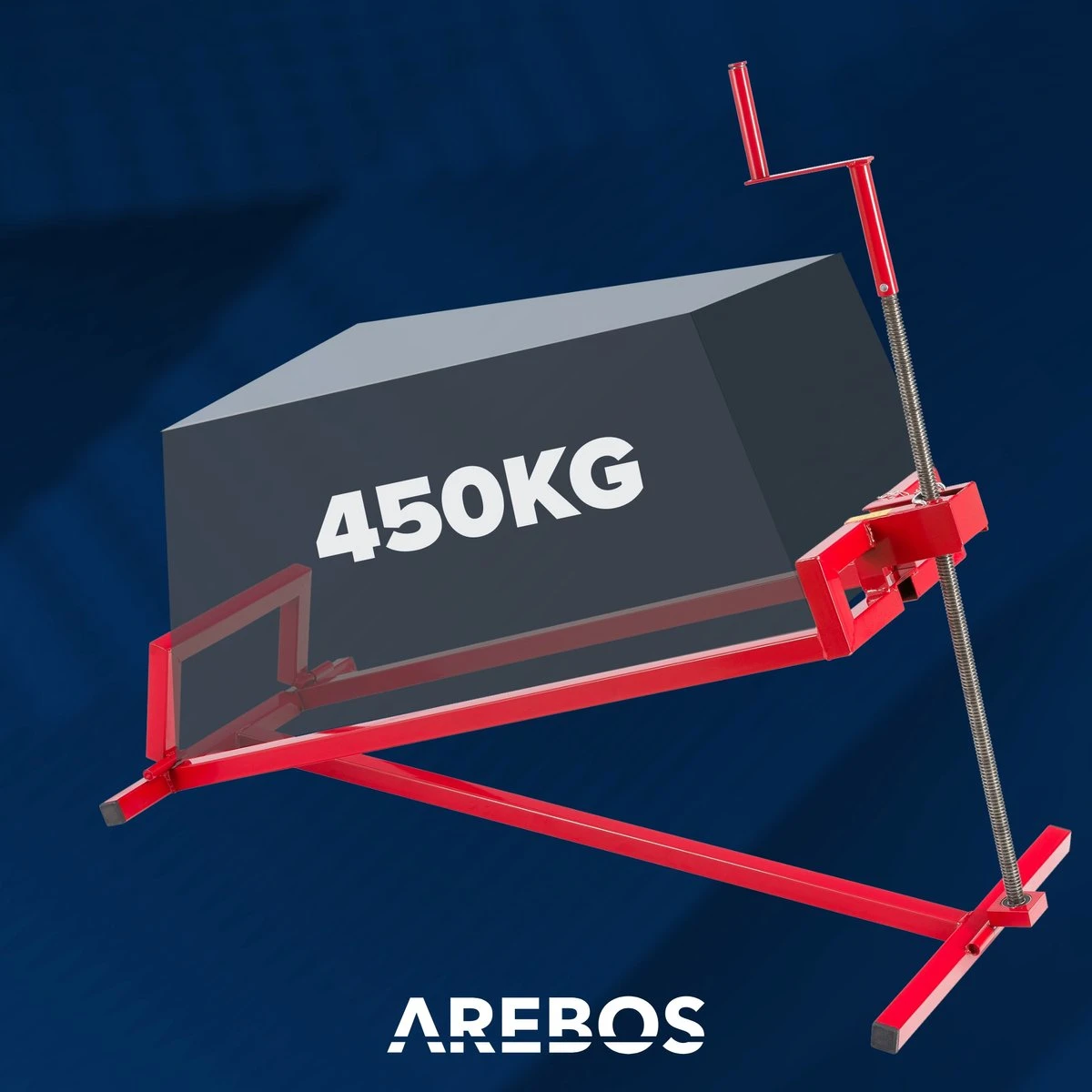 AREBOS Zitmaaierkrik Zitmaaier Kriksysteem Krik Hijstoestel Reinigingshulp 400kg 2 AREBOS Zitmaaierkrik Zitmaaier Kriksysteem Krik Hijstoestel Reinigingshulp 400kg - Afbeelding 2