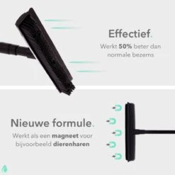 CLEANLY® Rubberen Bezem Met Vloerwisser - Kappersbezem - Zachte Bezem Binnen & Buiten - Vloertrekker Met Steel - 68-150 Cm -Tuingereedschap Winkel 1200x1200 466