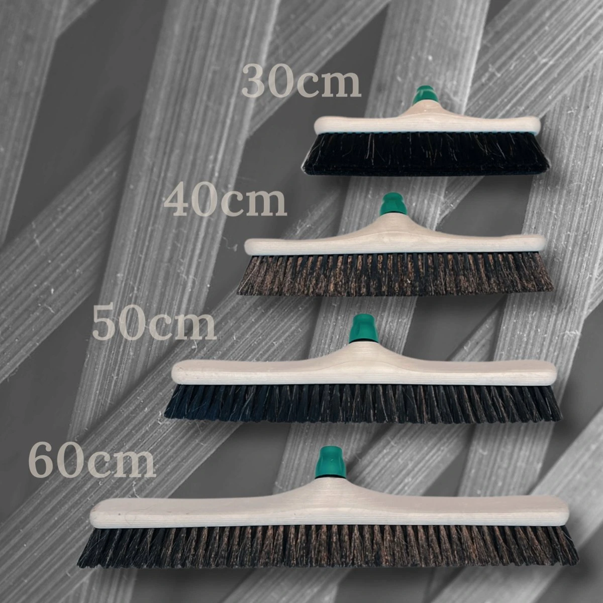 MAUS Bezem Binnen 60cm - Zachte Paardenhaar Zaalveger Met Steel 150cm - Gerecycled - Made In EU - Zeer Robuust 3 MAUS Bezem Binnen 60cm - Zachte Paardenhaar Zaalveger Met Steel 150cm - Gerecycled - Made In EU - Zeer Robuust - Afbeelding 3