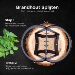 Flowkey® Houtklover - Houtsplijter Bijl - Houtkliever Kloofwig Gietijzer - Voor Hout & Aanmaakhout - Inclusief Gratis Hamer -Tuingereedschap Winkel 1200x1200 624