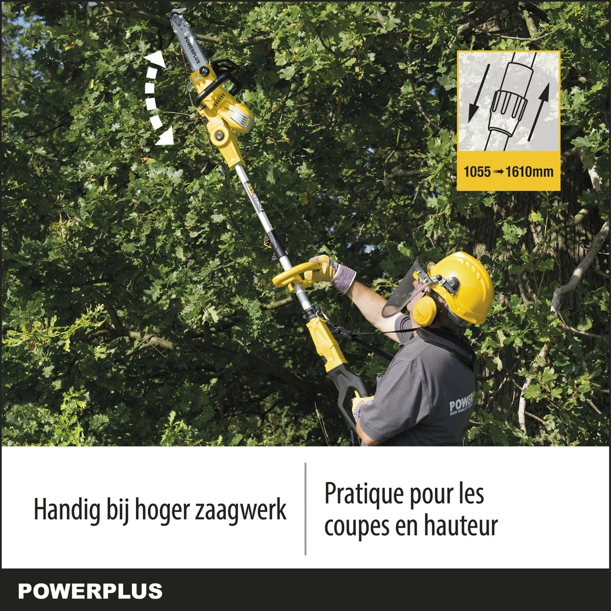 Powerplus POWXG1032 Elektrische Kettingzaag - 900W - Zwaardlengte 300mm - Automatische Kettingsmering - Incl. 1x Ketting En 1x Zwaard 3 Powerplus POWXG1032 Elektrische Kettingzaag - 900W - Zwaardlengte 300mm - Automatische Kettingsmering - Incl. 1x Ketting En 1x Zwaard - Afbeelding 3