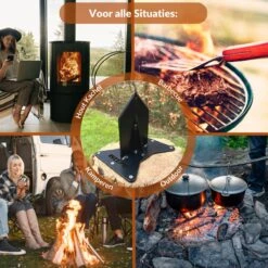 Miseru Houtklover – Geen Bijl Nodig – No Axe - Houtsplijter – Houtkliever – HANDMADE In Holland - Houtklover Voor Aanmaakhout – Metaal -Tuingereedschap Winkel 1200x1200 700