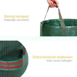 Goliving Tuinafvalzak - Set Van 2- Tuinafvalzakken Opvouwbaar - Tuinzak - Tuinafvalemmer - 2x 280 Liter - Groen -Tuingereedschap Winkel 1200x1200 74