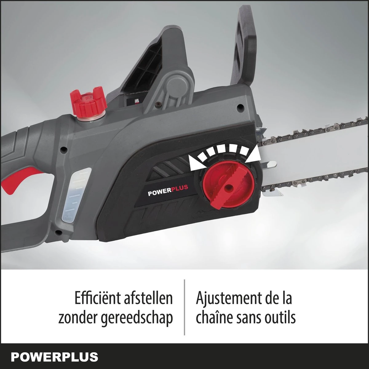 Powerplus POWEG10110 Elektrische Kettingzaag - 2200W - Zwaardlengte 400mm - Automatische Kettingsmering - Incl. 1x Ketting En 1x Zwaard 4 Powerplus POWEG10110 Elektrische Kettingzaag - 2200W - Zwaardlengte 400mm - Automatische Kettingsmering - Incl. 1x Ketting En 1x Zwaard - Afbeelding 4