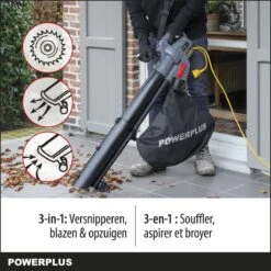 Powerplus POWEG9013 Elektrische Bladblazer - Bladzuiger En -versnipperaar - 3300W - Blazen - Zuigen - Versnipperen - Incl. 40L Opvangzak 10 Powerplus POWEG9013 Elektrische Bladblazer - Bladzuiger En -versnipperaar - 3300W - Blazen - Zuigen - Versnipperen - Incl. 40L Opvangzak -Tuingereedschap Winkel 1200x1200 78