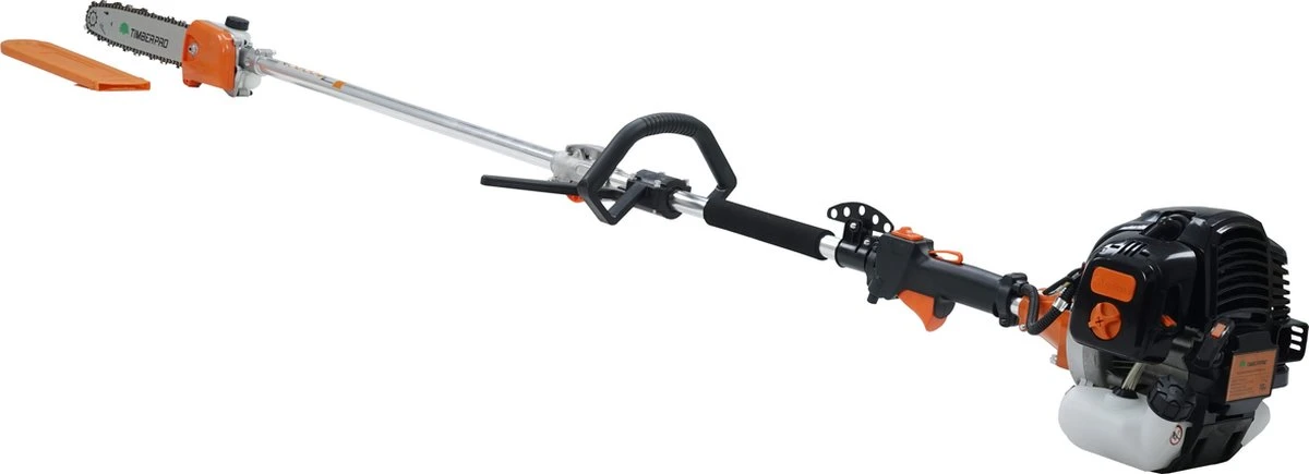 TIMBERPRO - 5-in-1 – Multitool – Benzine - Kettingzaag - Bosmaaier -Kantenmaaier - Haagschaar - Verlengstuk - 52 Cc. 9 TIMBERPRO - 5-in-1 – Multitool – Benzine - Kettingzaag - Bosmaaier -Kantenmaaier - Haagschaar - Verlengstuk - 52 Cc. - Afbeelding 9