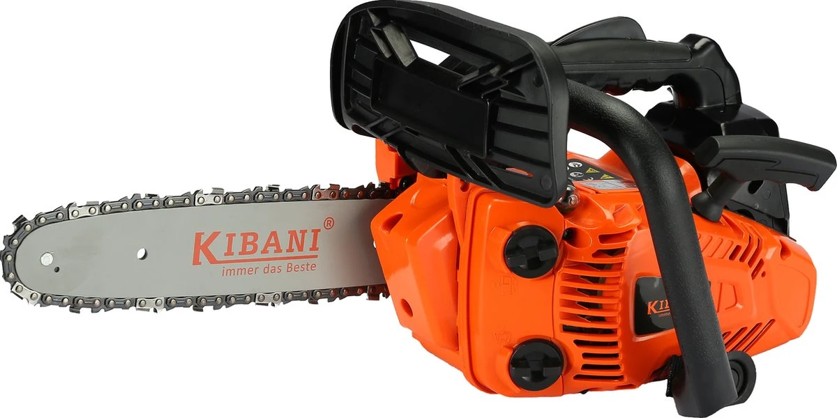 Kibani Kettingzaag Benzine - 25.4 Cc / 1 Pk 2-takt Motor - Incl. Extra Ketting - Zwaardlengte 25 Cm / 10 Inch – Easy-Startsysteem - Snoeizaag 8 Kibani Kettingzaag Benzine - 25.4 Cc / 1 Pk 2-takt Motor - Incl. Extra Ketting - Zwaardlengte 25 Cm / 10 Inch – Easy-Startsysteem - Snoeizaag - Afbeelding 8