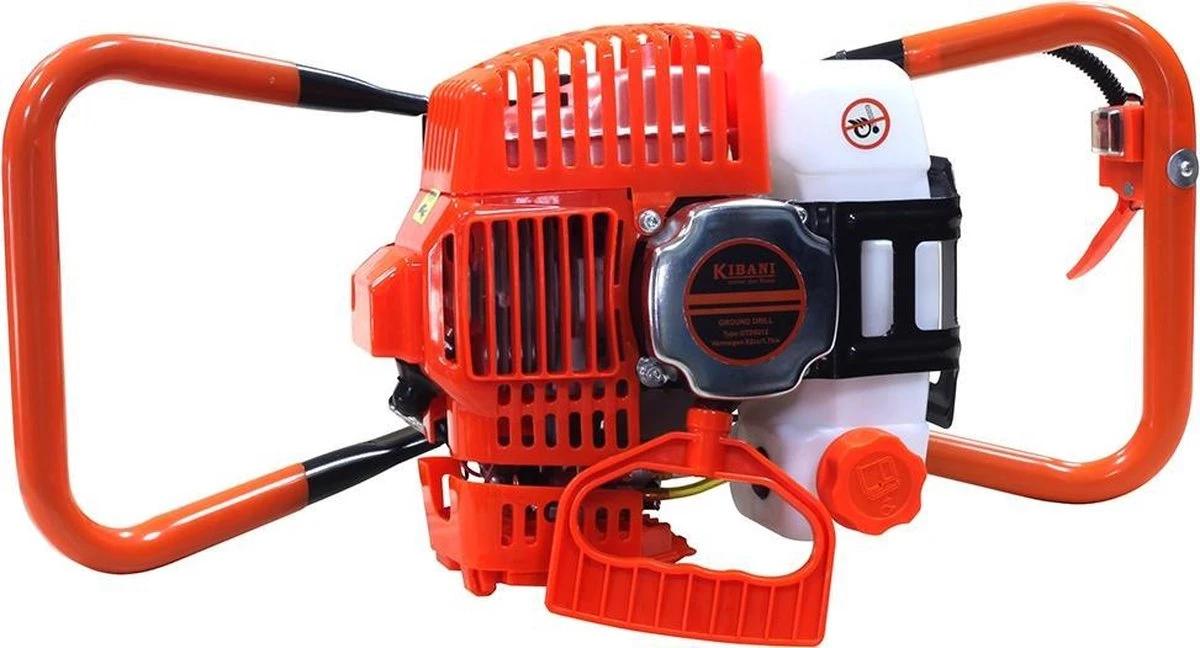 Kibani Grondboor 52cc Benzine - Excl. Losse Grondboren - Palenboor - Grondboor Machine 2 Kibani Grondboor 52cc Benzine - Excl. Losse Grondboren - Palenboor - Grondboor Machine - Afbeelding 2