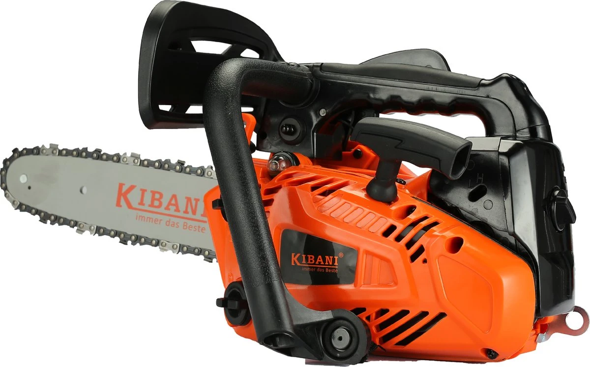 Kibani Kettingzaag Benzine - 25.4 Cc / 1 Pk 2-takt Motor - Incl. Extra Ketting - Zwaardlengte 25 Cm / 10 Inch – Easy-Startsysteem - Snoeizaag 7 Kibani Kettingzaag Benzine - 25.4 Cc / 1 Pk 2-takt Motor - Incl. Extra Ketting - Zwaardlengte 25 Cm / 10 Inch – Easy-Startsysteem - Snoeizaag - Afbeelding 7