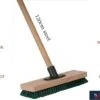 Synx Tools Tegelborstel 28cm - Mosbezem - Schrobbezem - Bezem - Mos - Onkruidborstel - Veger - Harde Borstel- Bezem Met Steel 120cm