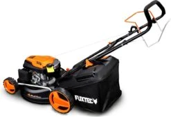 FUXTEC Grasmaaier Benzine - 46cm - Zelfrijdend / Zelftrekkend / Achterwielaandrijving - Mulchfunctie - Opvangbak 50L - FX-RM4646 15 FUXTEC Grasmaaier Benzine - 46cm - Zelfrijdend / Zelftrekkend / Achterwielaandrijving - Mulchfunctie - Opvangbak 50L - FX-RM4646 -Tuingereedschap Winkel 1200x828 2