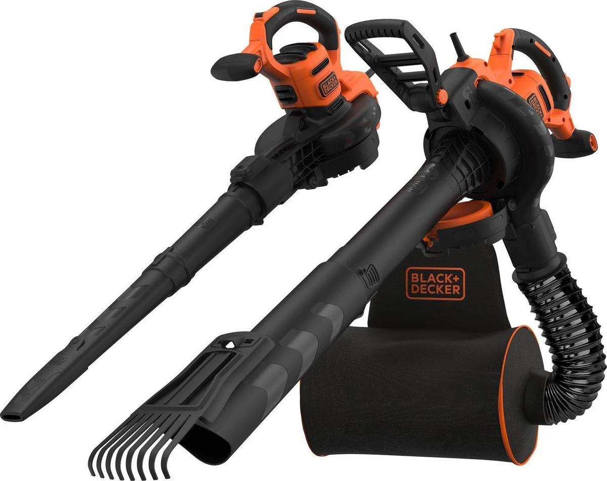 Black & Decker BLACK+DECKER BEBLV301 Bladblazer - Blaas En Zuigfunctie - Rugzak Als Opvangzak