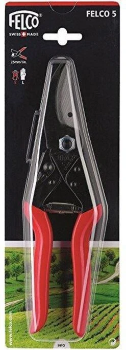 Felco 5 Snoeischaar - Voor Grote Handen - Max. Knipdiameter 25 Mm - Lengte 225 Mm -Tuingereedschap Winkel 435x1200