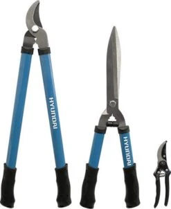 Tuingereedschap Winkel 34 Hyundai Snoeiset 3-delig - Snoeischaar - Takkenschaar - Heggenschaar