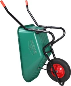 Gardebruk Kruiwagen 100 L - Kunststof Kuip – Tot 150KG Groen -Tuingereedschap Winkel 992x1200